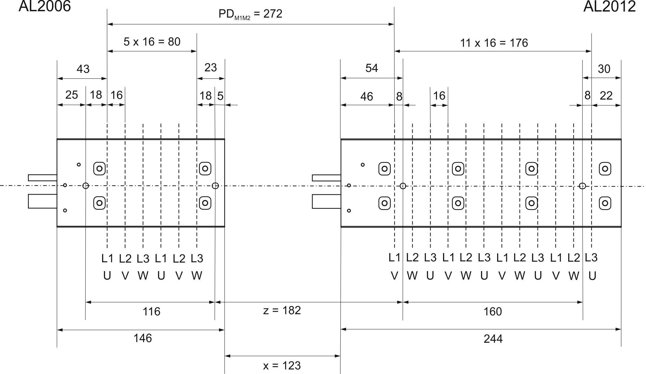 Layout of the motors 2: