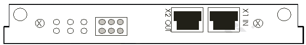 Position of the extension card 1:
