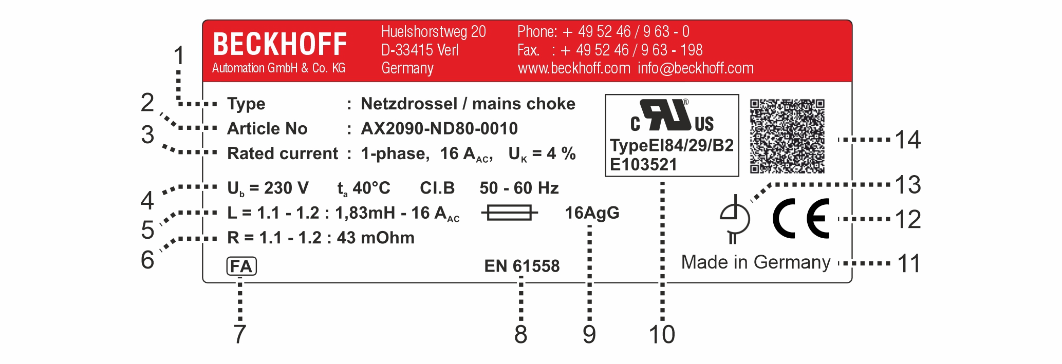 Name plate 1: