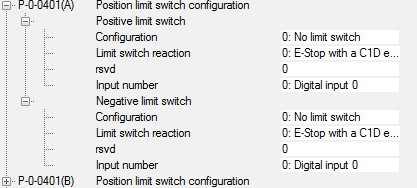Limit switch monitoring 1: