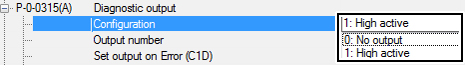Diagnostic output 2: