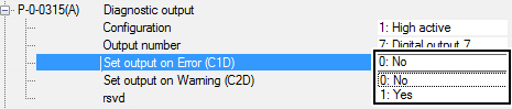 Diagnostic output 4: