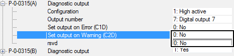Diagnostic output 5:
