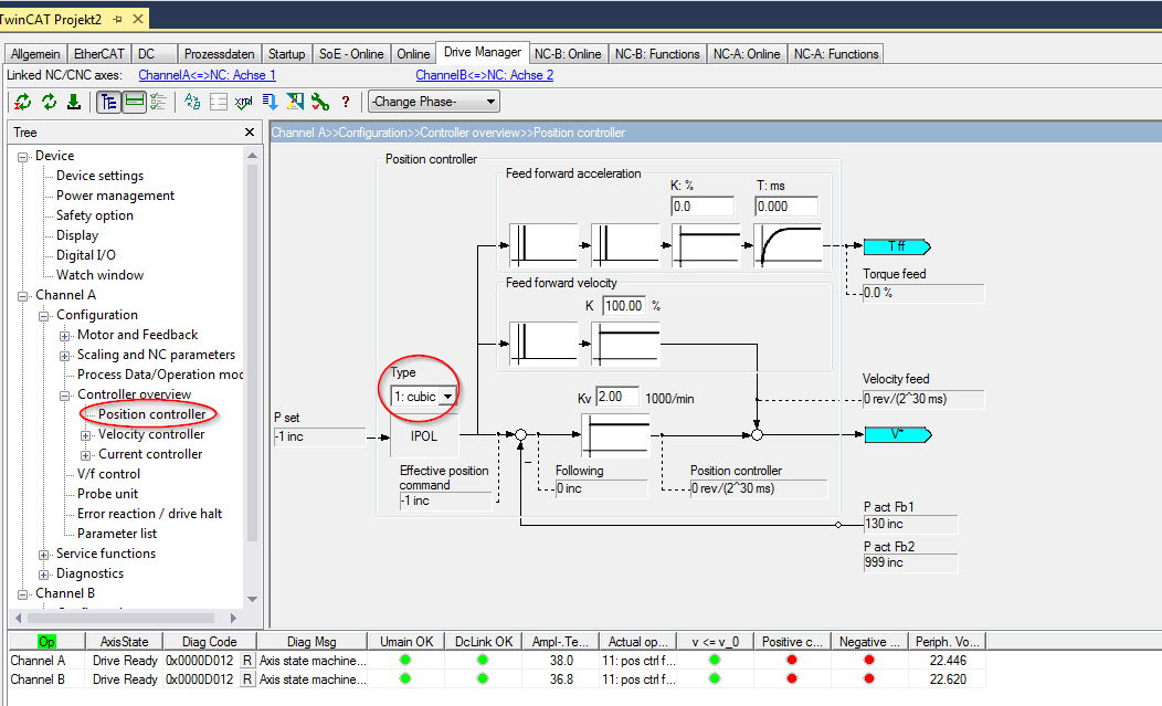 Acceleration pre-control 2: