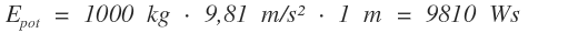 Example for a vertical travel drive 1: