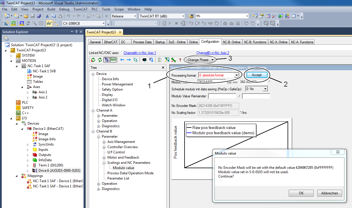 Clearing the modulo data 1: