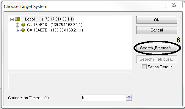 Select target system 4: