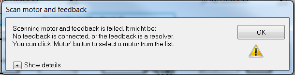 Determine the motor type with an electronic name plate that was not read 4: