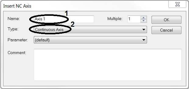 Creating an NC axis 2: