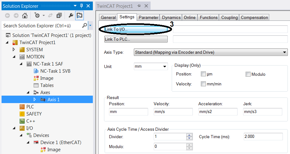 Creating an NC axis 3: