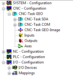 Create CNC axis configuration 3: