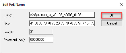Firmware update | Firmware version V1.07 to V1.07 or higher 3: