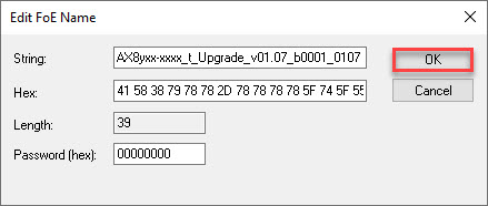 Firmware update | Firmware version (V1.03–V1.06) to V1.07 or higher 5: