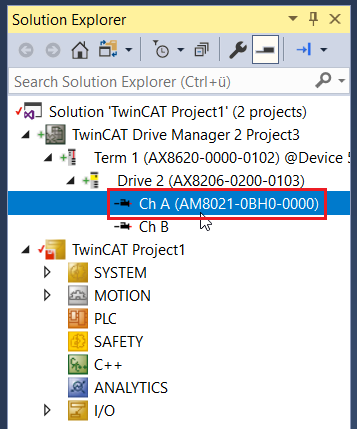 Activate configuration 1: