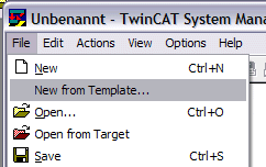 TwinCAT Configuration - RS232 Interface 1: