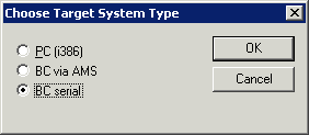 Program transfer via the serial interface 1: