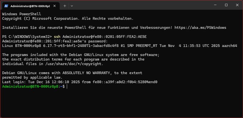 Access via SSH 1: