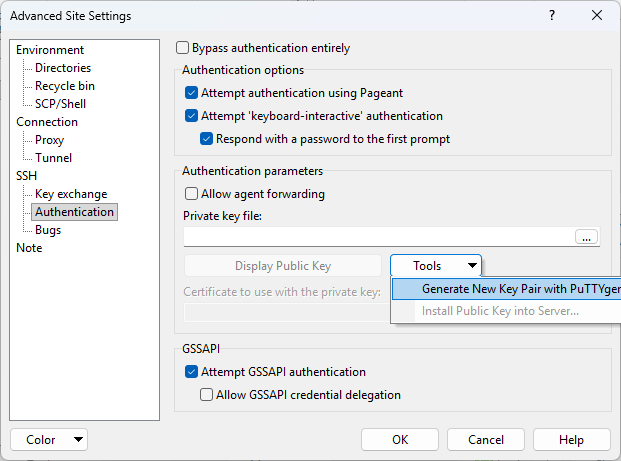 Managing files with the WinSCP client 3: