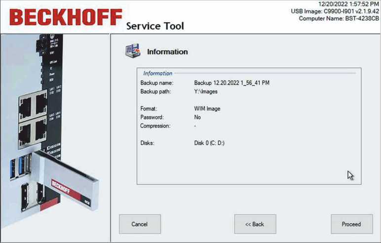 Creating a backup 4: