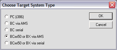 Program transfer via the serial interface 1: