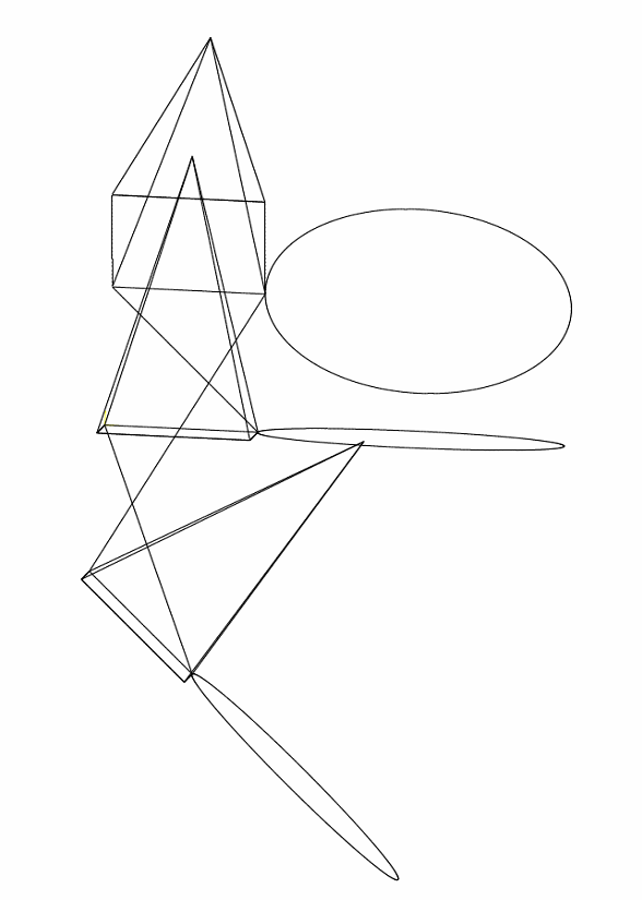Display of axis positions in DXF format 1: