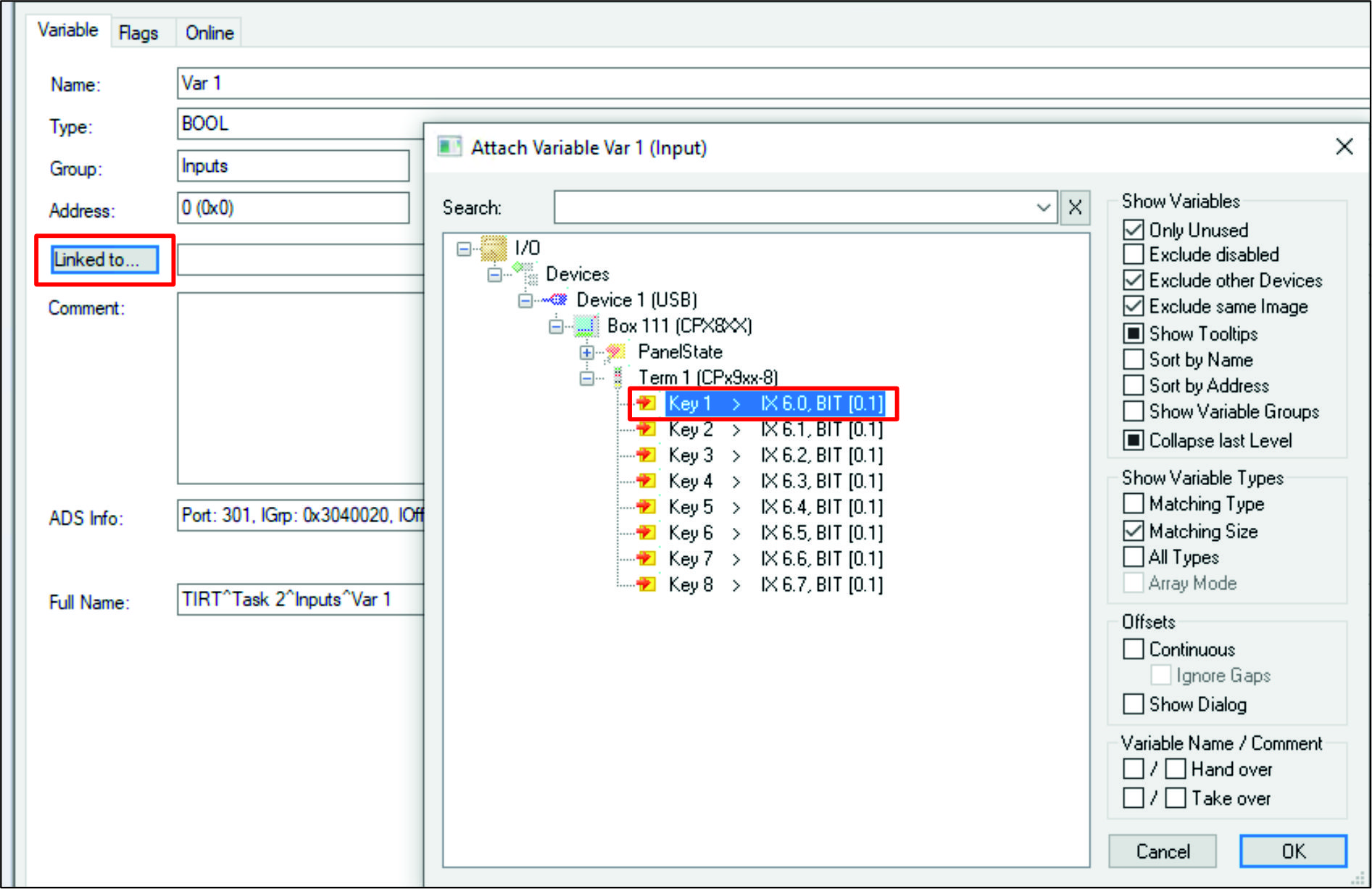 I/O task linking 7: