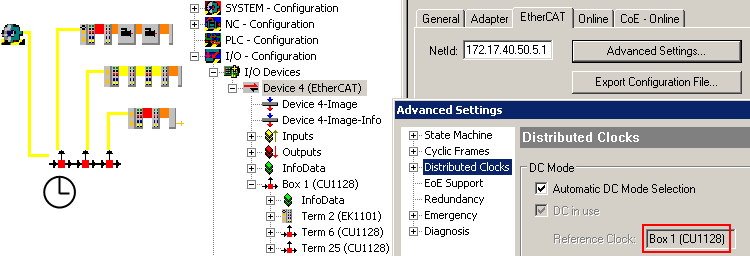 Distributed clocks reference clock 3: