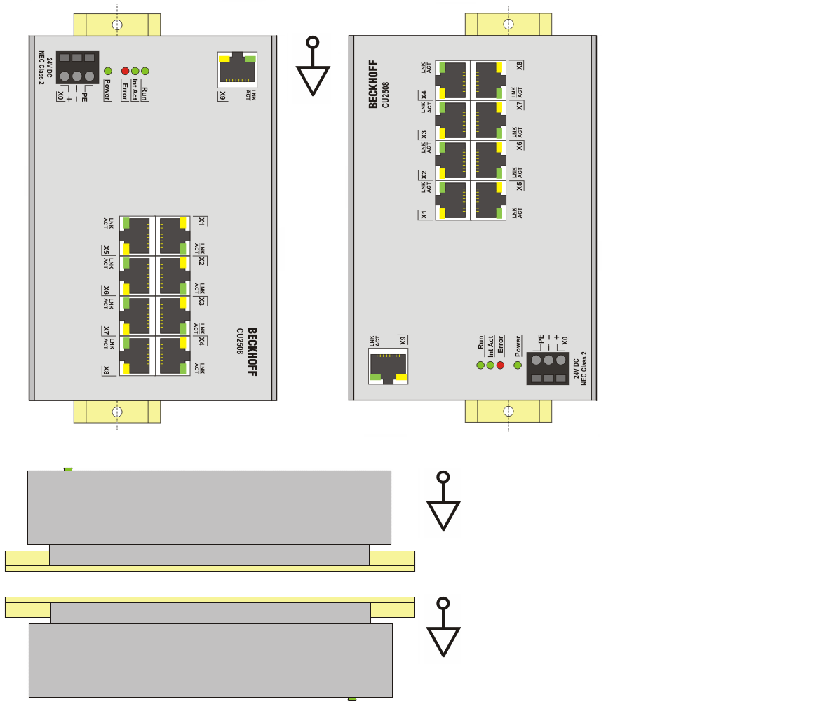 Installation positions 2:
