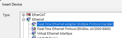 Setup in TwinCAT 4: