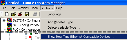 Setup in TwinCAT 6: