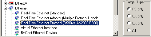 Setting up: Real-time Ethernet (BK90xx, ADS/RAW, EAP polling) 2:
