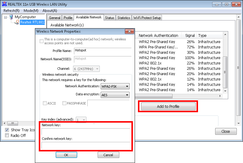 Connecting to WLAN 3: