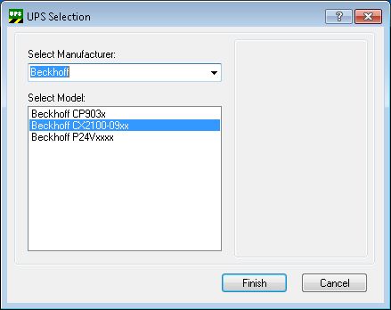 Configuration of the CX2100-0904 Integrated 24 V UPS 2: