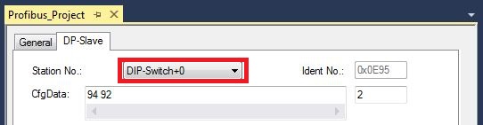 Setting the address with a DIP switch 4:
