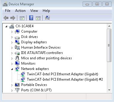 Identification of the Ethernet interfaces (X000, X001) 2: