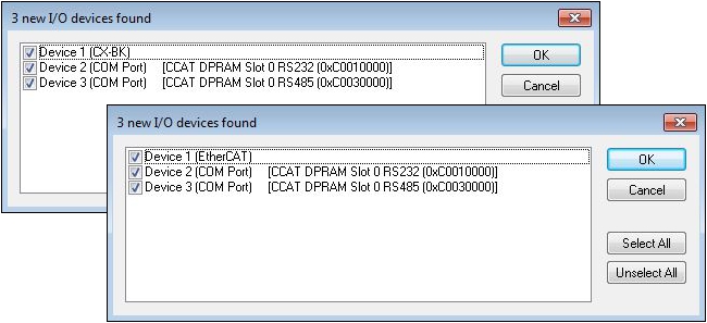 Scanning for devices 1: