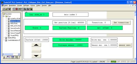 Test example with drive simulation 10: