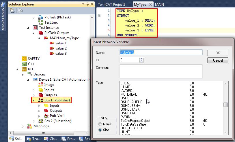 Use of user-defined data types 1: