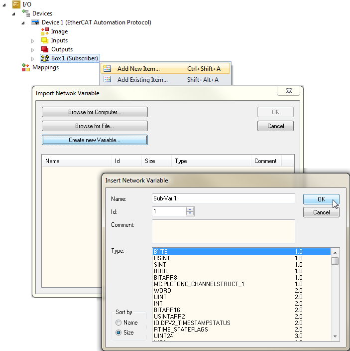 Addition of subscriber variables 4: