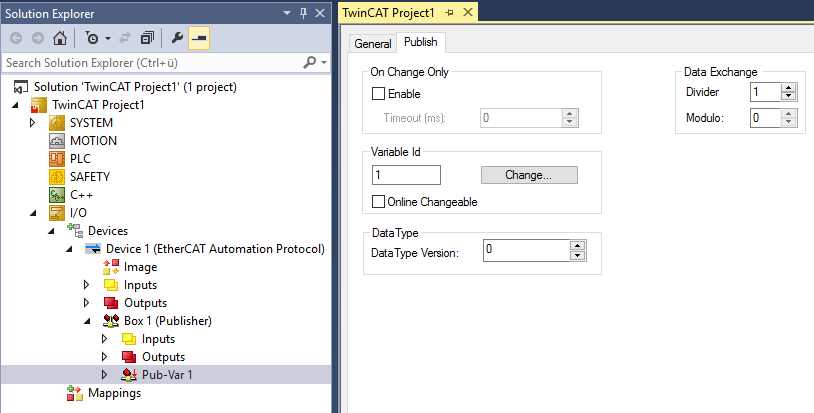 Publisher Variable 1:
