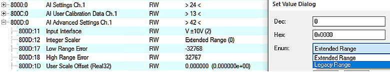 Integer scaler (only when using PDO INT16) 2:
