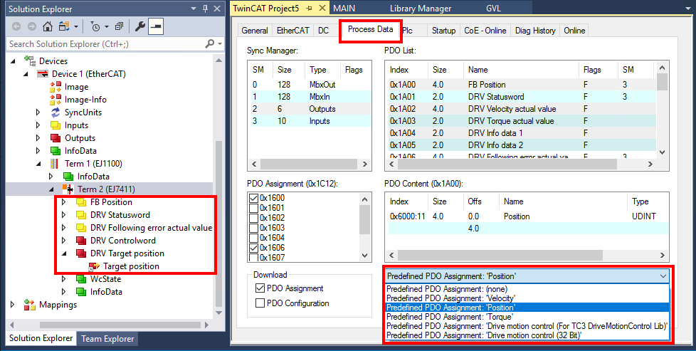 Selection of the operation mode 2: