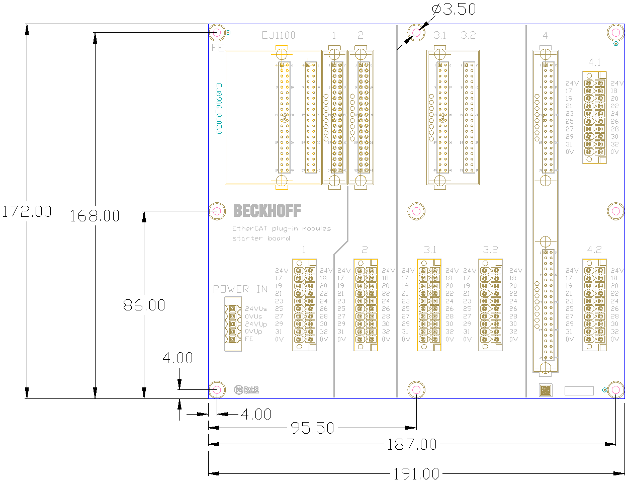 EJ8906-0005 - dimensional drawing 1: