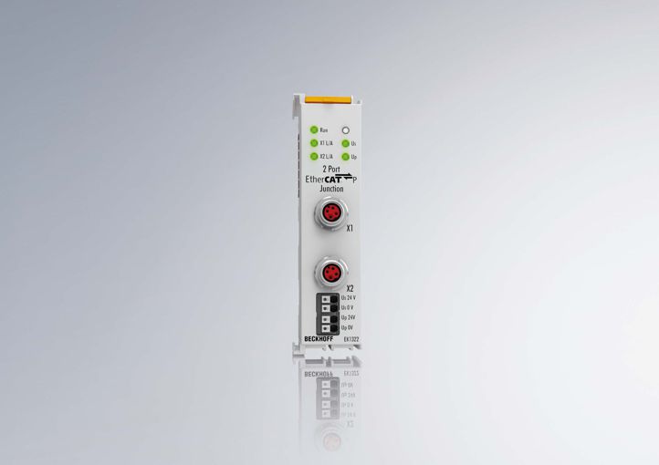EK1322 - 2-port EtherCAT P junction with feed-in 1: