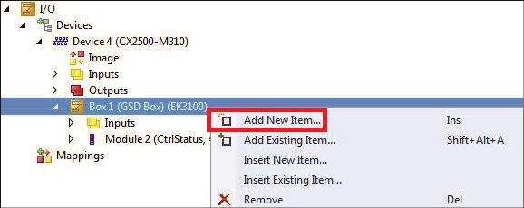Adding an EtherCAT Terminal 1: