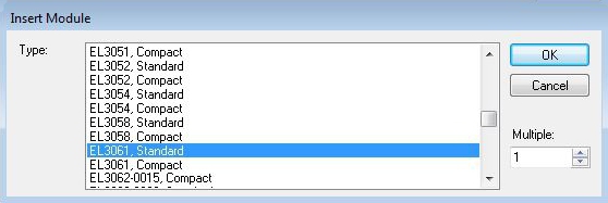 Adding an EtherCAT Terminal 2: