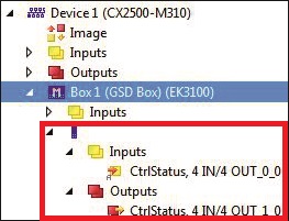 Adding the EK3100 Bus Coupler in TwinCAT 3: