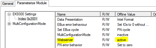 Activating the web page 1: