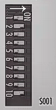 Meaning of the DIP switch 1: