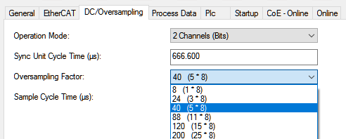 Make oversampling setting 2: